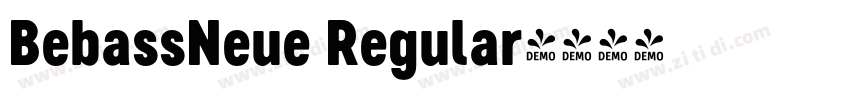 BebassNeue Regular字体转换